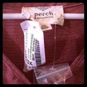 NWT ruffle 3X top pink / salmon colored